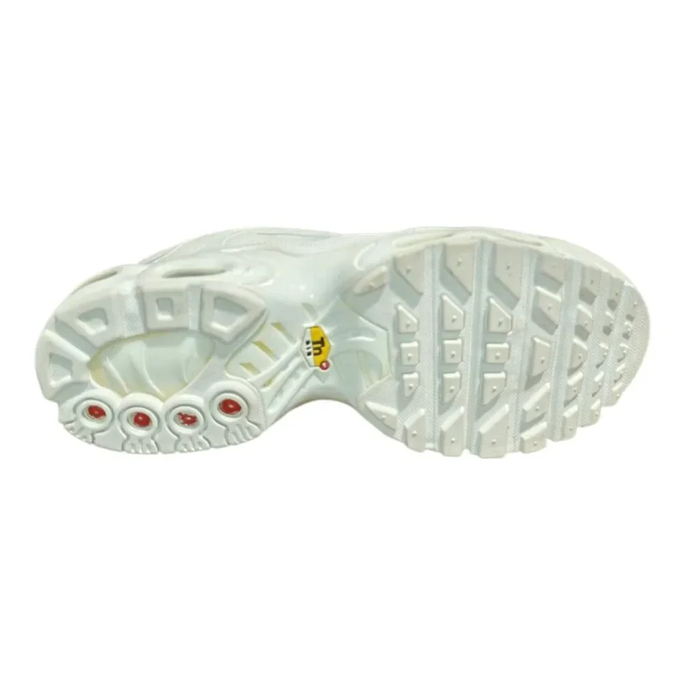 NIKE Air Max Plus 'White/White' Running Shoes Size 7Y/W8.5